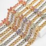 Small Butterfly Cuban Link Anklet 9Mm Iced Out Cuban Anklets Women Hip Hop Rapper Bling Foot Jewelry