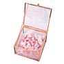 Small Rose Gold Glass Brass Jewelry Box