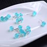 Small Stud Earrings for Women Sterling Silver 925 Jewellery Circle Crystals Natural Stone Earring