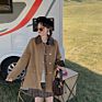 Small Woman 2-Color Double-Sided Tweed Korean Coat Autumn And