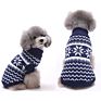 Snowflake Dog Christmas Sweater Pattern Pet Cat Dog Clothes