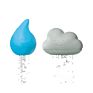 Soft Cloud and Droplet Silicone Bath Toys for Toddlers, Washable Cleanable Silicone Bath Toys in the Tub, Silicone Bath Tub Toys