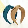 Solid Color Cloth Cross Knot Headband for Women Headband