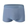 Solid Men Boxer Shorts Mid Waist Cottoon Underwear Boxers with Logo