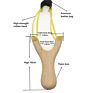 Solid Wooden Slingshot Toys Hunting Slingshot for Catapult Game/Outdoor/Hunting for Kids/Children/Adult