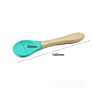 Soothing Gums Organic Eco Friendly Food Grade Silicone Wooden Training Spoons