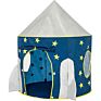 Space Themed Pretend Play Tent Foldable Pop up Star Teepee Playhouse for Boys