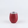Spray Painted 12Oz Insulated Stainless Steel Stemless Mug Sparkling Double Wall Wine Tumbler Egg Shaped Mug