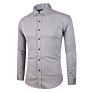 Spring Autumn %100 Cotton Men's Long Sleeve Dot Printed Button Casual Shirts for Men