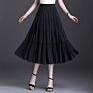 Spring Autumn and Chiffon Skirt Women's Long Skirt High Waist A-Line Skirt