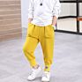 Spring Autumn Colorful Solid Cotton Long Length Children Sweatpants, Kid Casual Sports Pants Alkz182