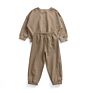 Spring Autumn Thin Fleece Clothing Korean Style Kids Clothing Tracksuits Two Piece Set