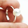 Ssr45 Simple Ring 925 Sterling Silver Mounts to Stick Pearls On
