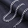 Stainless Steel Cuban Figaro Link Chain Necklace for Men Women Hip Hop Jewelry