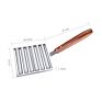 Stainless Steel Dog Sausage Roller Rack with Extra Long Wood Handle