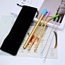 Stainless Steel Drinking Straws Environmentally Friendly Gold Edible Straw Metal Drinking Straws Set