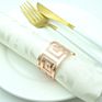 Stainless Steel Gold and Silver High-End Wedding Banquet Decorations Napkin Ring