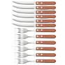 Steak Knife Set with Wooden Handle Steak Knife and Fork Cutlery Set
