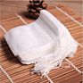 Stock White Biodegradable Drawstring Empty Filter Paper Tea Bag