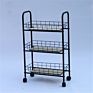 Storage Wire Shelving 3 Layer Shelf Trolley Kitchen Island Cart