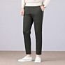 Straight Mens Pants Business Casual Men's Smart Casual Chino Cotton Trousers Pants Loose Fit