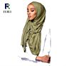 Stretchy Cotton Jersey Scarf Stretchy Plain Wrap Hijab