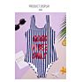 Striped One Piece Baby Swimsuit Print Bikini