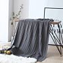 Style 100% Cotton Knitted Throw Blanket Couch Cover Blanket Single Double King Super King Euro Size