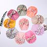 Style Baby Hats Lovely Newborn Printed Bow Milk Silk Stretchy Children's Hat Knot Bonnet Infant Turban