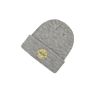 Style Direct Adults Warm Soft Acrylic Gray Woven Patch Plain Skiing Beanie Cap Knitted Hat