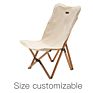 Style Foldable Outdoor Beech Wood Sling Beach Chair Picnic Leisure Camping Chair