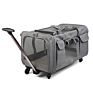 Style Handle Dog Trolley Bag with Wheel Durable Pet Travel Breathable Carrier Backpack Pet Cage For