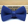 Style Men Women Soild Color Knit Bowtie Adjustable Double Deck Butterfly Bowties Designer Knitting Dress Knitted Bow Tie