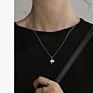 Style S925 Sterling Silver Collarbone Chain Necklace Love Heart Necklet for Women