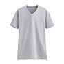 Stylish 150 Gsm V-Neck Distress Blank Cotton V Neck Plain T Shirts Men's Embroider T-Shirt