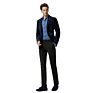 Stylish Casual Unique Polyester Corduroy Suit Coat Jacket Blazers for Men