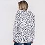 Stylish Half Zip Leopard Pullover Women Sweatshirt