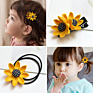 Sunflower Hairpin Baby Elastic Hair Band Girl Tie Hair Rubber Band Hair Accessories