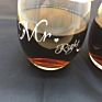 Supplies Mr and Mrs Mr & Mrs Italy Wine Glasses Set of 2 Wedding Gifts Valentine's Day Gift