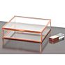 Supply Assorted Colors Glass Jewelry Box Rose Gold