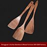 Taotaoju Chicken Wing Wood Spoon Non-Stick Spatula with Wooden Kitchenware Supplies Handle the Cook Cooking Shovel