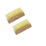 Tdf Premium Natural Wood Handle Soft Hog Hair Bristle Shoe Brush for Cleaning Leather Suede