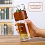 Tea Drink Bottle Food Grade Pp Double Wall Glass Stainless Steel Tea Infuser Tea Cup Sports Glass Water Bottle with Infuser