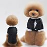 Teddy Formal Pet Dog Cat Clothes Shirt Bow Tie Suit Tuxedo Dog Coat for Wedding