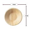Thick Serving Areca Palm Leaf Compostable Biodegradable Eco Friendly Christmas Salad Small Bamboo Bowl