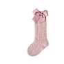 Thin Cotton Mesh Socks with Bowknot Hollowed Shifted in the Tube Solid Color Baby Socks for Baby Kids
