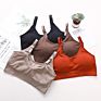 Thread Design Bra with Nipple Cover Adjustable Straps Seamless Bra with Removable Pads Push up Bra