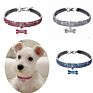 Three-Row Elastic Large Rhinestone Bone Diamond Pet Collar Jewelry Cat and Dog Rhinestone Necklace