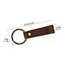 Tiding Promotional Brown Real Genuine Leather Keyring Key Holder Key Chain Cow Stamped Leather Keychain