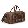 Tiding Vintage Large Mens Weekender Top Grain Crazy Horse Leather Travel Duffle Bag Overnight Bag with Shoe Compartment